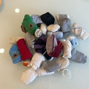Assorted Baby Socks Multiple Colors and Sizes- 29 pairs
